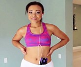 Young black girl Adrian Maya with tight asshole